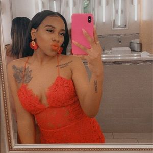 Red midi lace dress fromJLUXLABLE